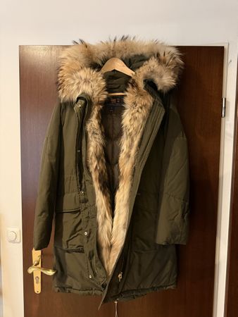 Woolrich Arctic Parka Grün Khaki S Pelz