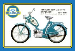 Blechschild-HERCULES 221 T UND 221 TS