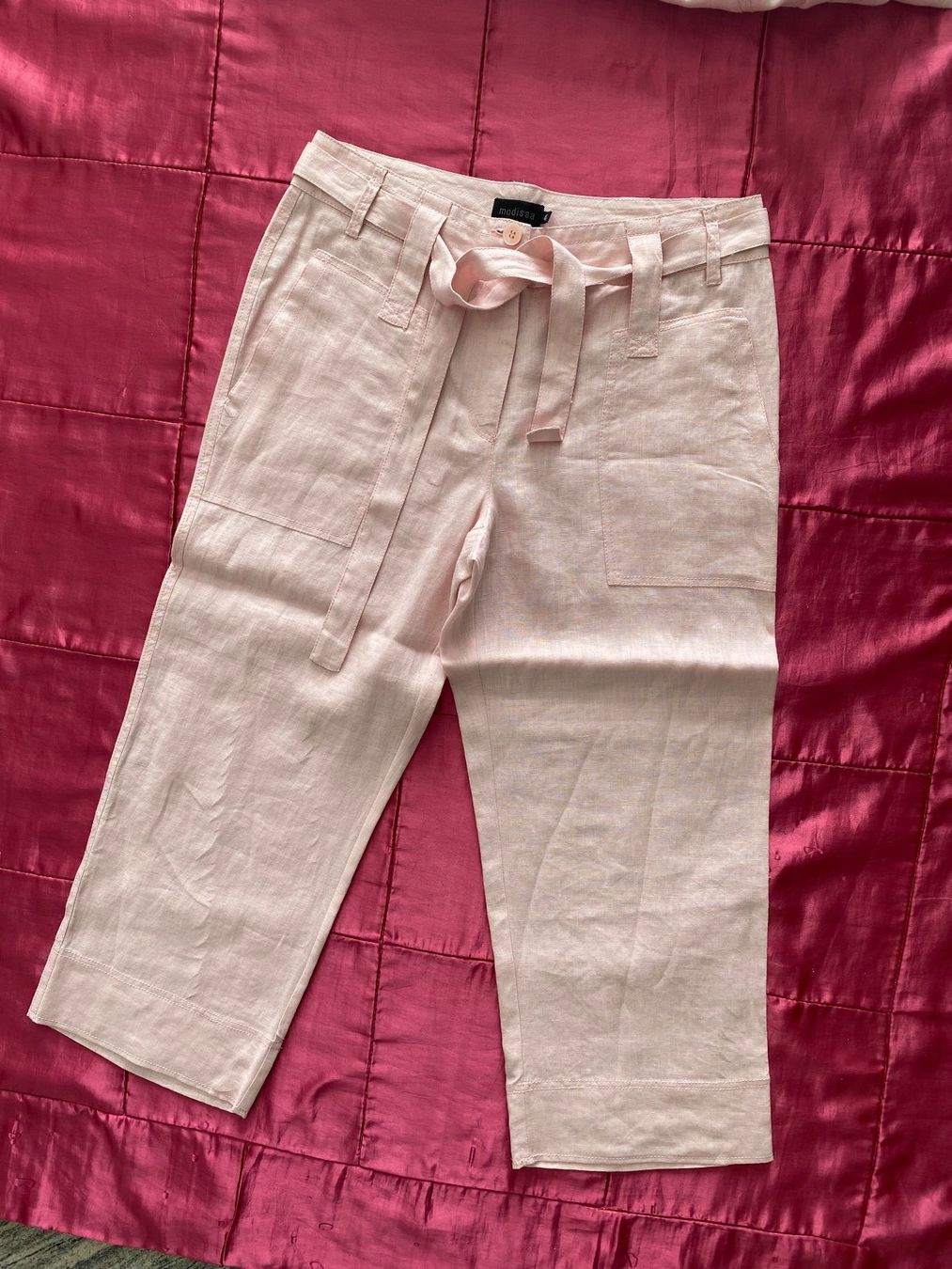 Completi & Tailleur: Extravaganter MODISSA 100% LEINEN-Hosen-2-Teiler, rosa – Nuovo (secondo la descrizione) da Winkel venduto da ferrari2022 5