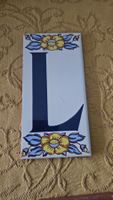 Lettera di ceramica smaltata "L"