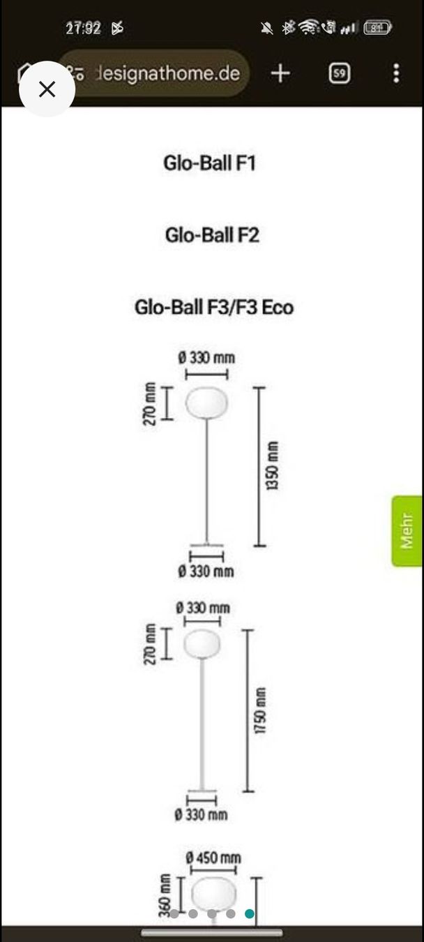 Flos Lampen: Flos Glo Ball F3 Designer Lampe – Gebraucht aus Zürich von style-and-design.zh 2