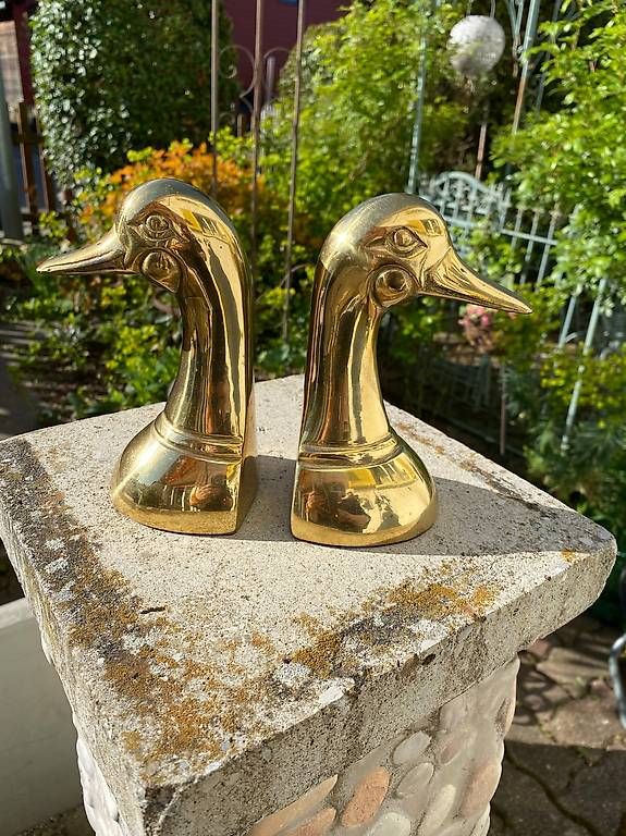 Altro in Decorazioni & Accessori: Buchstützen Midcentury Gänseköpfe Messing – Usato da Wil SG venduto da nicetohave54