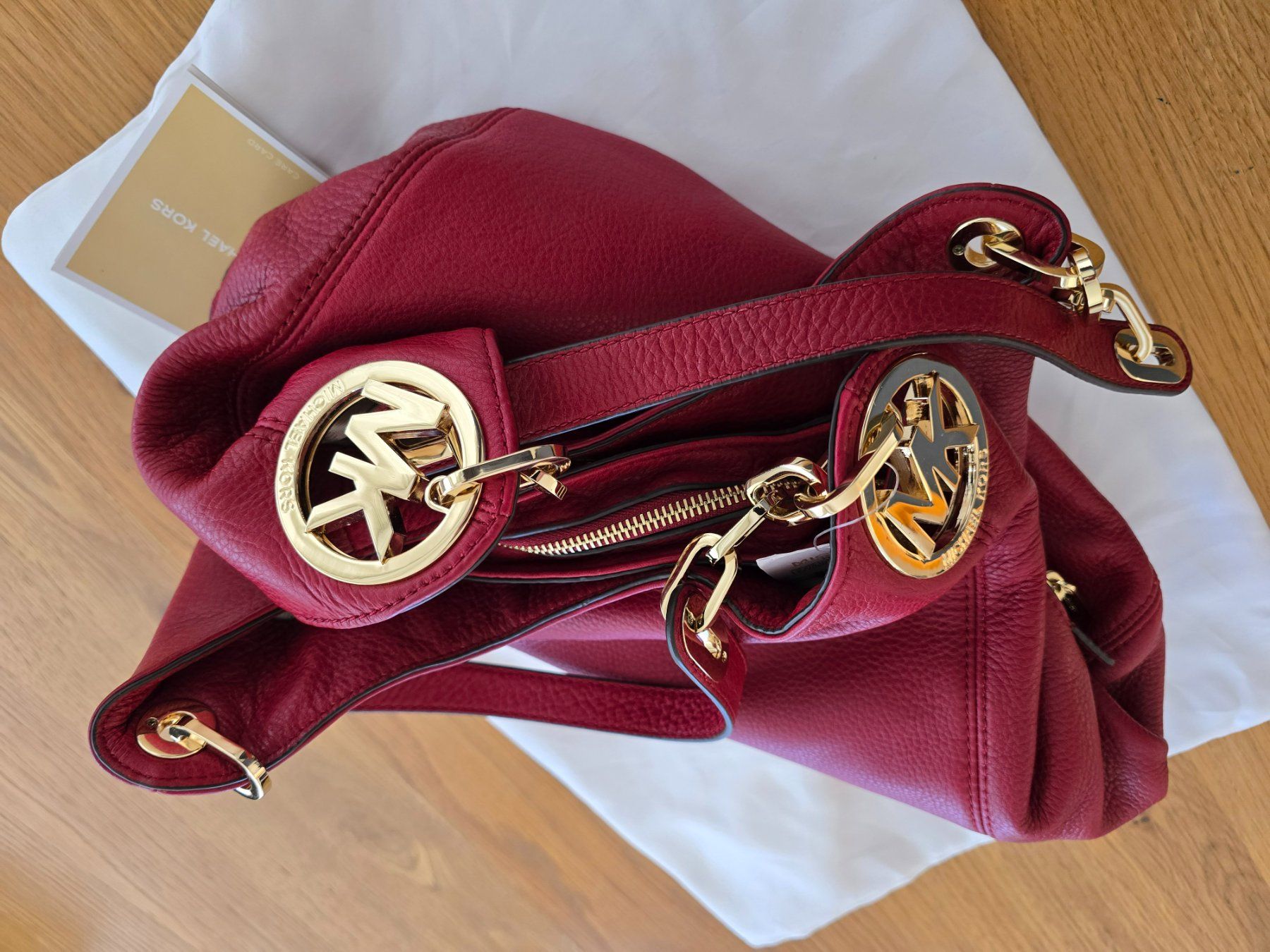 Michael Kors Borse da donna: Original Michael Kors Fulton Large Leder Handtasche – Nuovo (secondo la descrizione) da Au ZH venduto da WPD