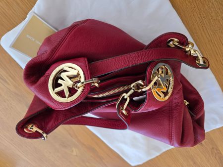 Original Michael Kors Fulton Large Leder Handtasche