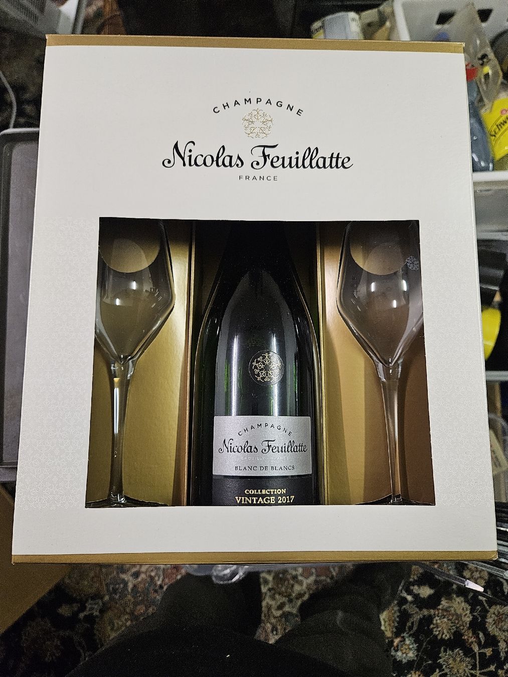 Vino: Nicolas Feuillatte Champagner Set, Blanc de Blancs – Nuovo e nell'imballaggio originale da Rorschach venduto da TimelessTrading 2