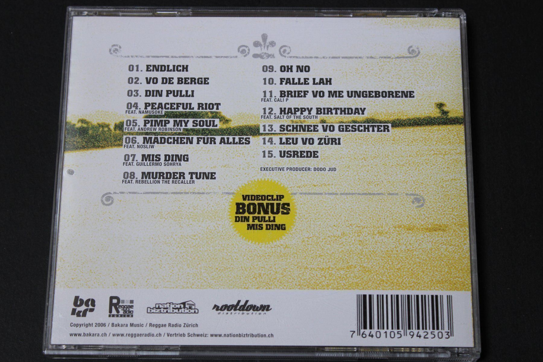 CDs: DODO - ENDLICH (Swiss-Reggae) CD 2006 vergriffen – Gebraucht aus Tübach von JamesStone 2