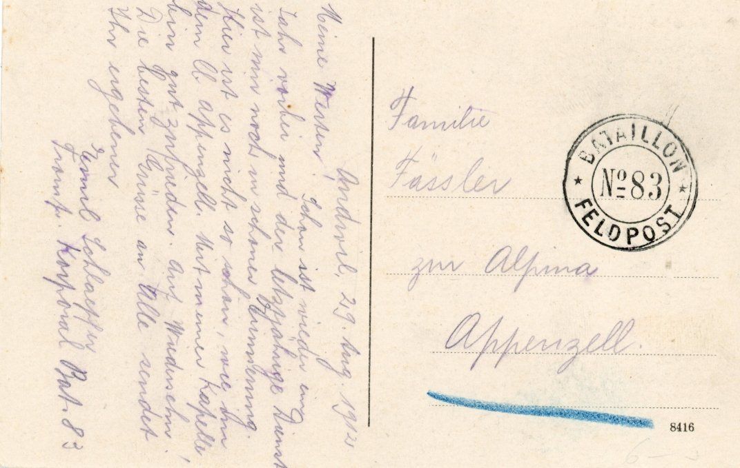 Cartoline postali: Andwil   SG  bei Gossau       um 1921 – Usato da Brig venduto da Valcards54 1