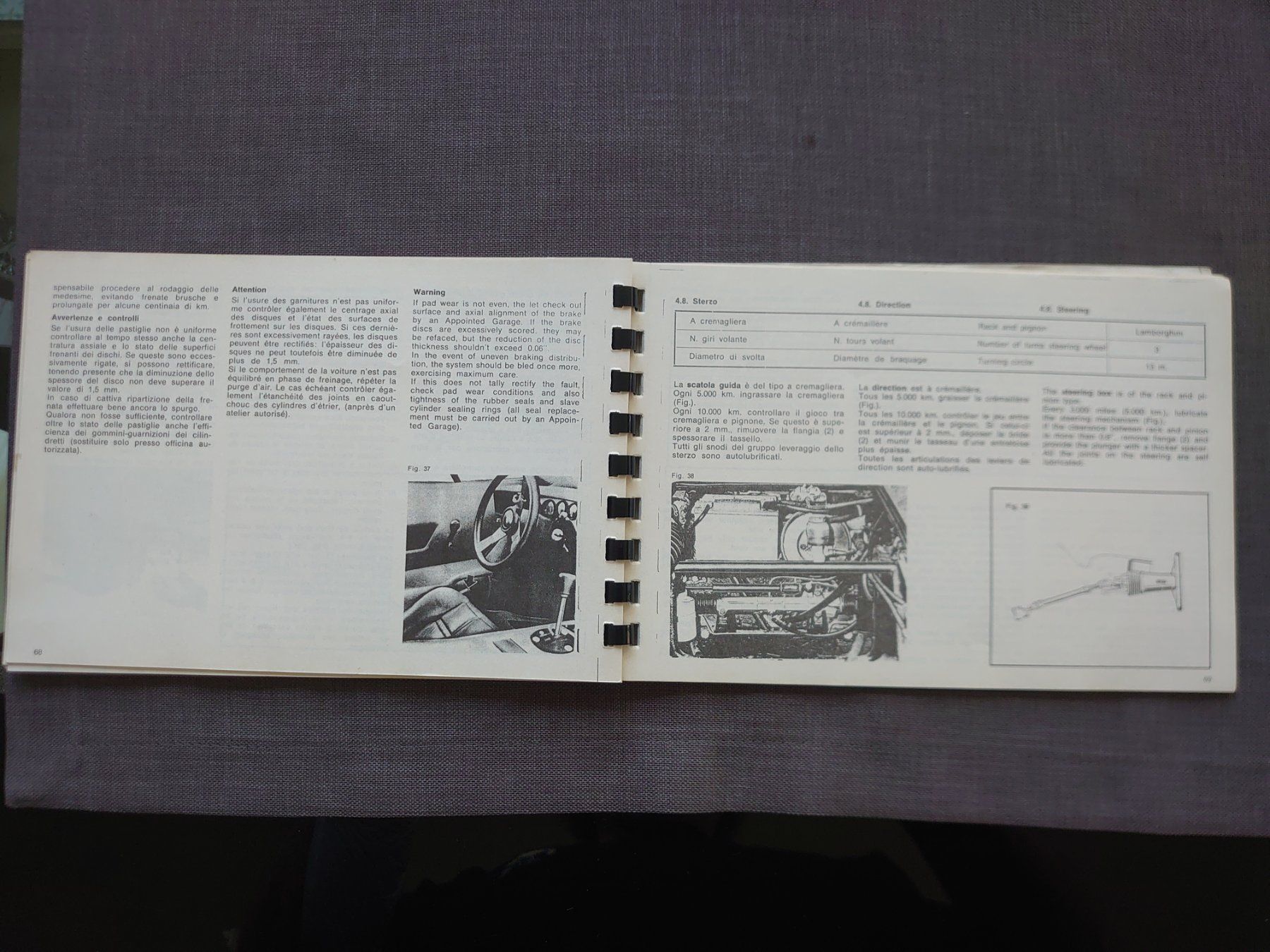 Libri: Lamborghini Countach S LP400 Drivers Handbook – Usato da Hallwil venduto da mike16 3