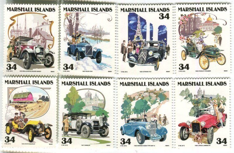Tutti i francobolli: Briefmarken "Oldtimer". Marshallinseln – Nuovo e nell'imballaggio originale da Basel venduto da Butsch5