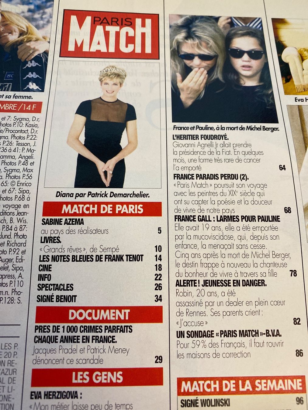 Zeitschriften & Magazine: PARIS MATCH - DIANA & DODI - 25 DECEMBRE 1997 – Gebraucht aus Le Brassus von cinema13 1