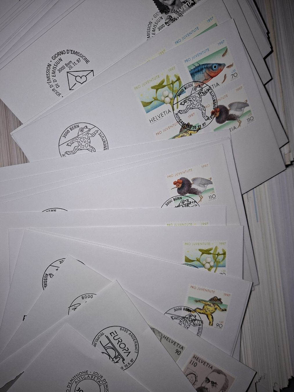 Tutti i francobolli: Diverse FDC / Dubletten Schweiz ca 800Stk – Usato da Balgach venduto da SIMEON27 4