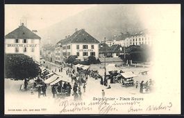Saint-Imier, Place Neuve avec Café du J