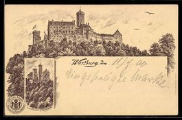 Litho Wartburg, Gesamtansicht und Blick 