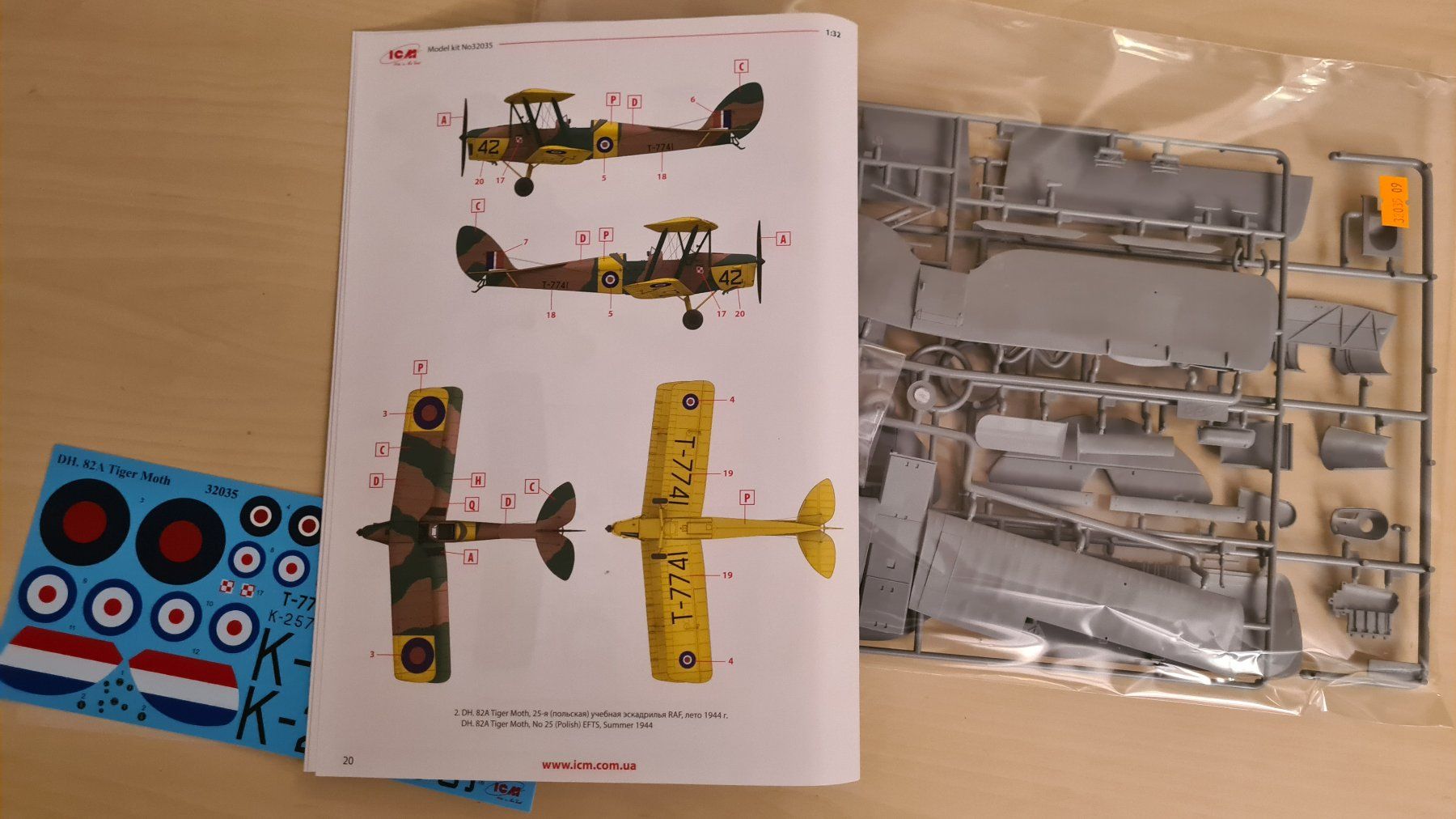 Kit di modellismo & Modellini statici: 1:32 DH-82A Tiger Moth - ICM 32035 – Nuovo (secondo la descrizione) da Bassersdorf venduto da jackbmw 5