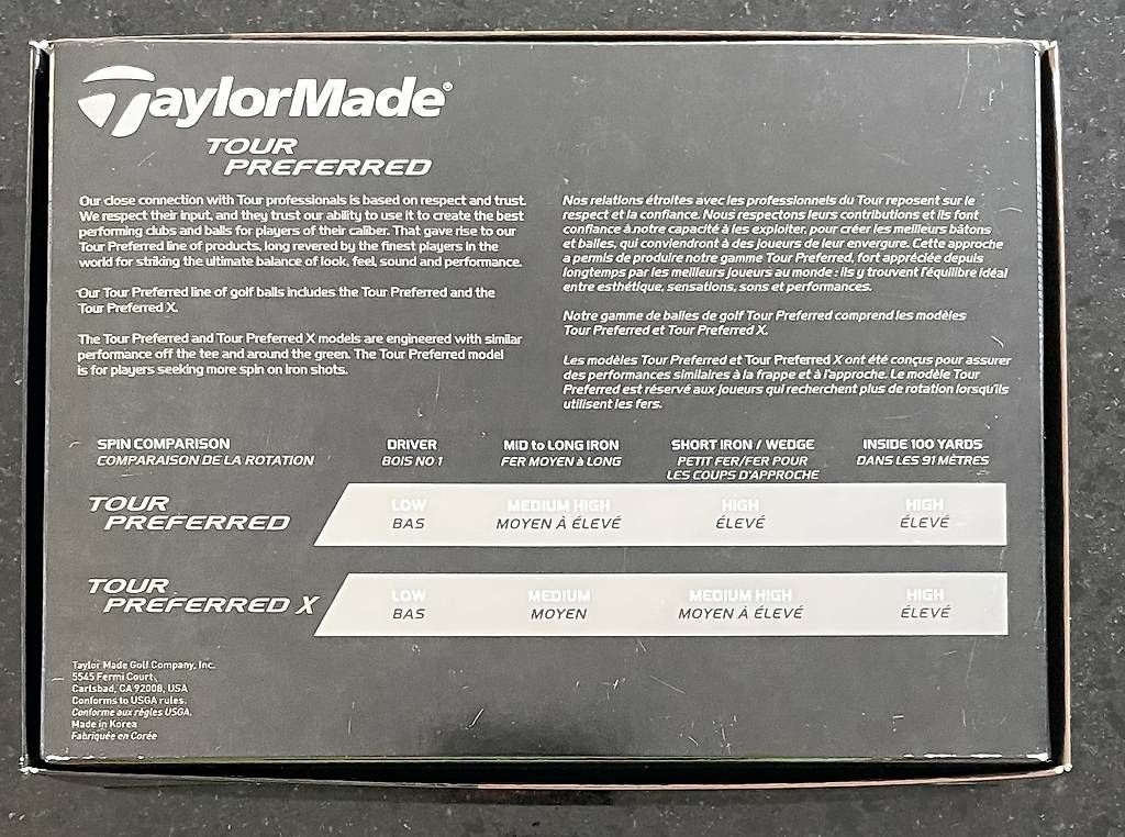 Taylor Made Palloni: 12 neue TaylorMade Golfbälle, Tour preferred – Nuovo e nell'imballaggio originale da Schindellegi venduto da Moom1402 1