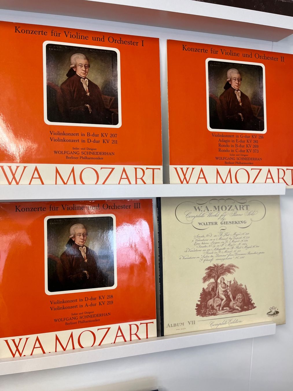 Dischi in vinile: 4x Mozart Schallplatten, Violinkonzerte – Usato da Galmiz venduto da cerevisia