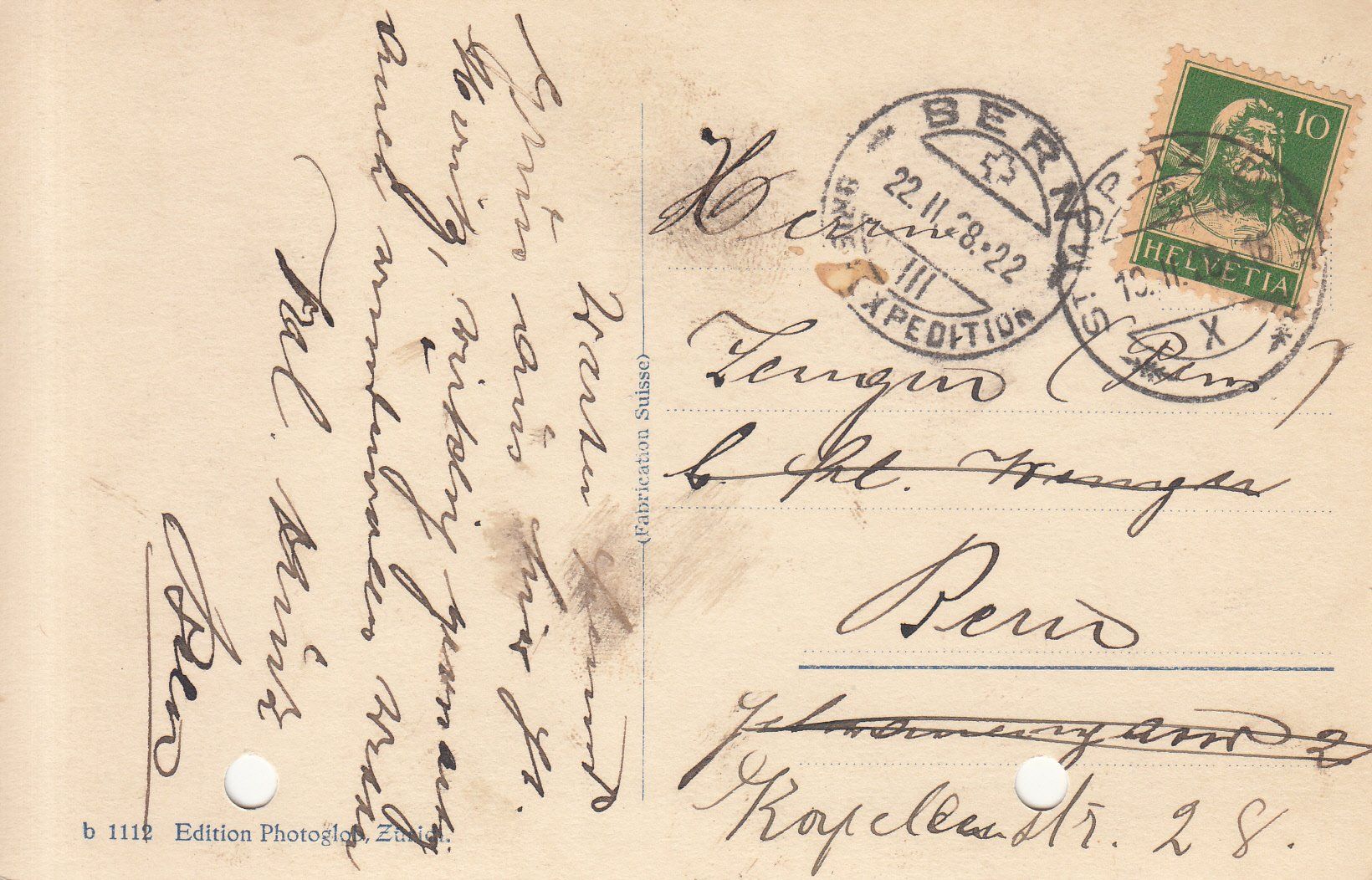 Cartoline postali: St. Moritz-Dorf 1928 – Usato da Bürglen TG venduto da StampGraf 1