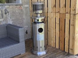Heizstrahler für Terrasse/Garten, neuwertig, Edelstahl