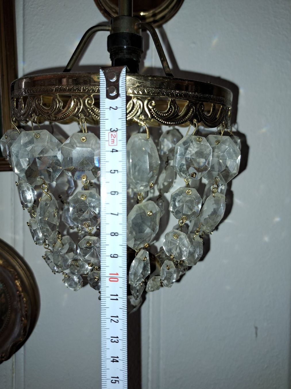 Lampen: Antike Glas Kristall Wandleuchte – Gebraucht aus Kölliken von Upcycling-by-Mc-TAM 9