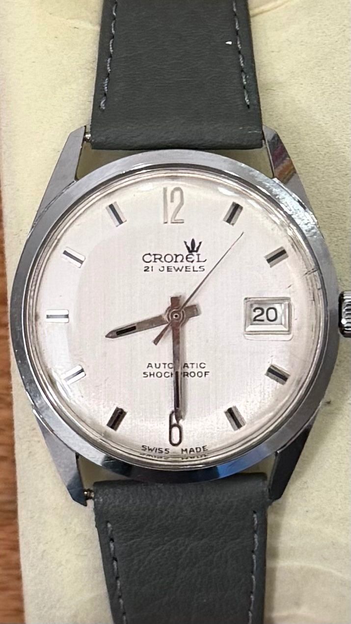 Swiss Orologi: Cronel  Automatic 36 mm Schweizer vintage funktionsfähig – Usato da Zürich venduto da Fidel59 4