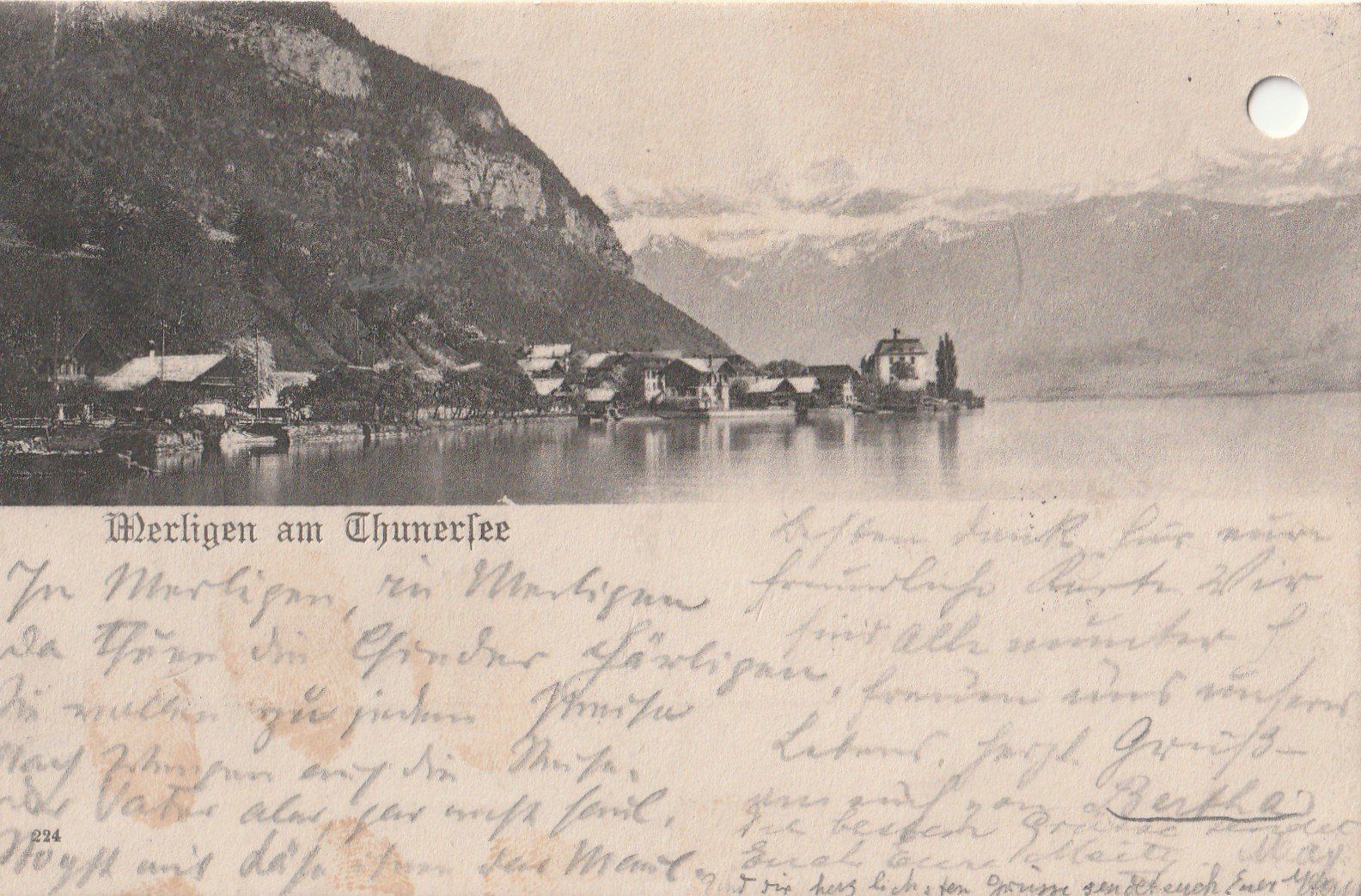 Cartoline postali: Spiez – Usato da Lumbrein venduto da made02