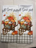 Fall Sweet Fall Kitchen Towels set of 2 New