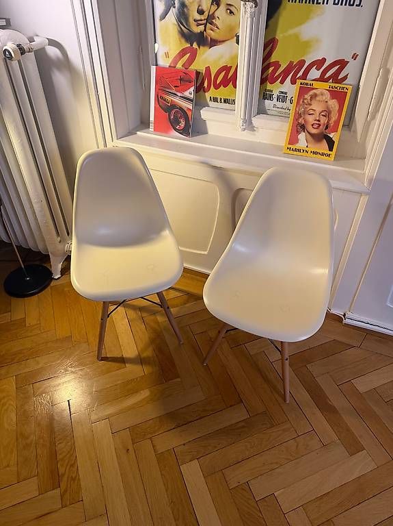 Sedie: Eames-Style Stühle Replika  2er-Set, Creme – Usato da Zürich venduto da Gregor12 1
