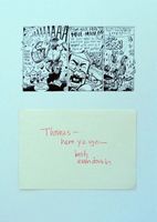 Evan Dorkin (1965) Comiczeichner - sign. Karte