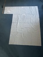 Stoff Punkte Weiss Blau 144x130cm neu