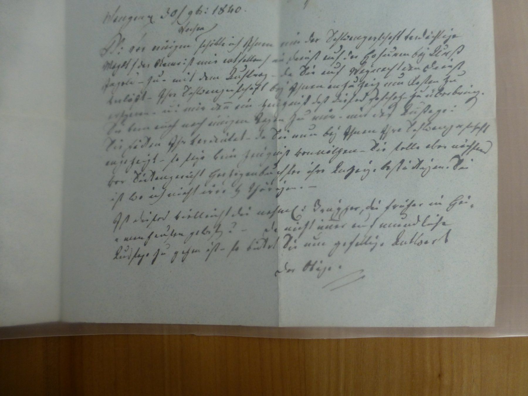 Documenti: Wangen 30. 9. Monat 1840 nach Herzogenbuchsee – Usato da Bettlach venduto da 1saurer 4