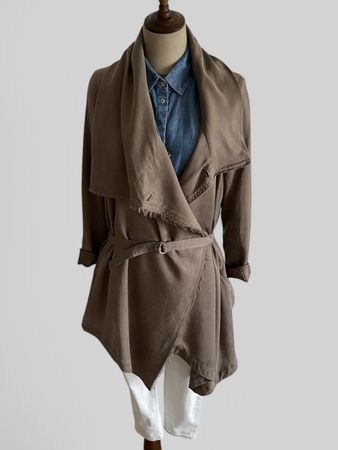 ALLSAINTS Übergangsjacke Asymmetrisch Taube Avantgarde Stil