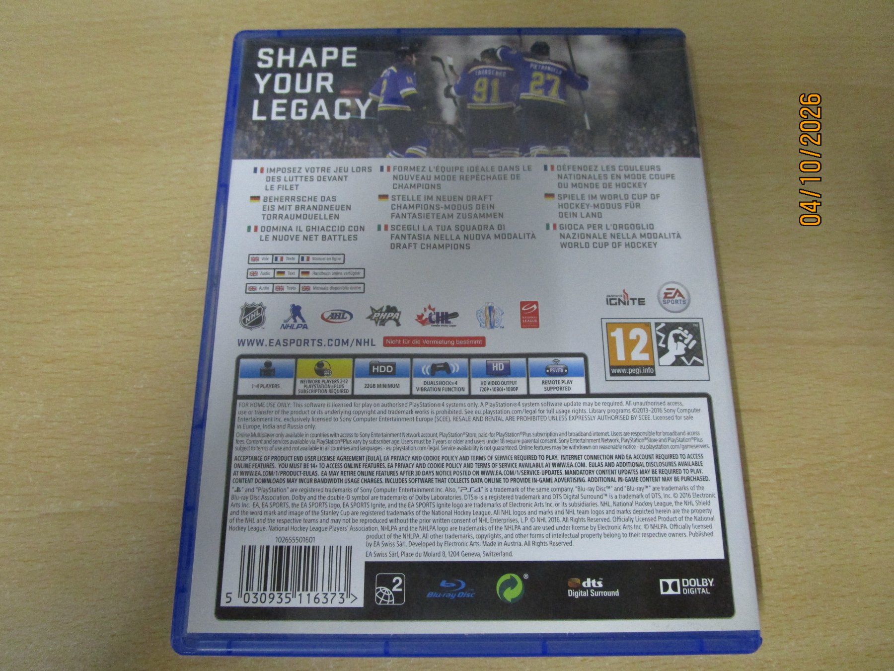 Sony Spiele: NHL 17 Playstation 4 PS4 – Gebraucht aus Goldau von agestuffer 1