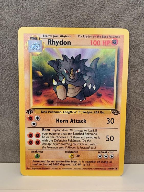 45/64 *1.Edition Rhydon ENG Pokemon Jungle (Gebraucht) in Fislisbach ...
