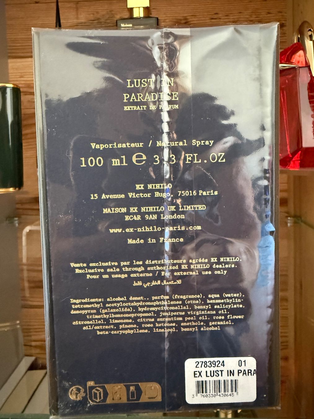 Ex Nihilo Profumi & Eau de Toilette: EX NIHILO LUST IN PARADISE Extrait de Parfum 100 ml – Nuovo e nell'imballaggio originale da Ittigen venduto da iGeorgia 1