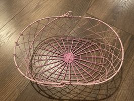 Drahtkorb rosa