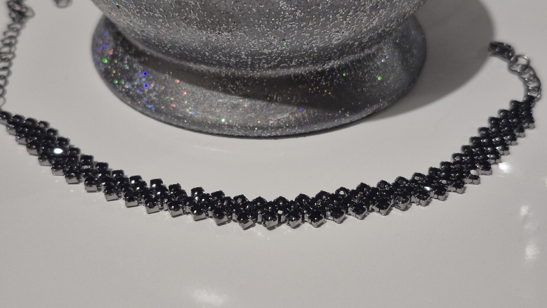 Armbänder & -reifen: Bracciale donna con strass neri  – Neu (gemäss Beschreibung) aus Giubiasco von Stefaniav 1