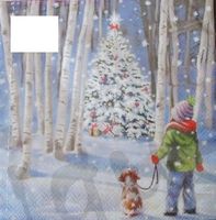 Serviette shining tree (w543) 2Stk.