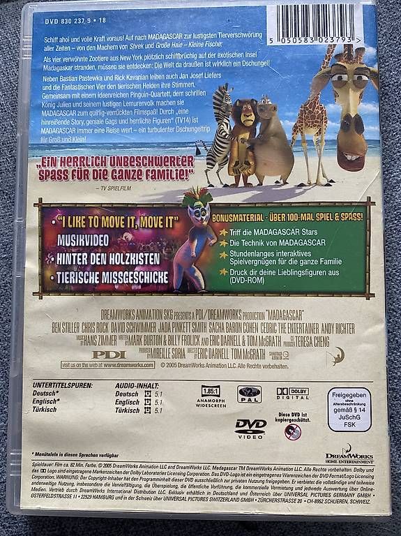 Alle DVDs: Madagascar – Gebraucht aus Gasel von Ntomate 1