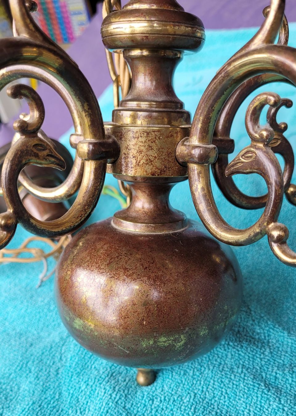 Lustres & lampes de plafonds: Antike Deckenlampe Messing – D'occasion à Thun par Engel114 6