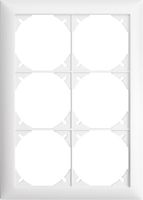 Abdeckrahmen EDIZIOdue 2×3 weiss, Feller