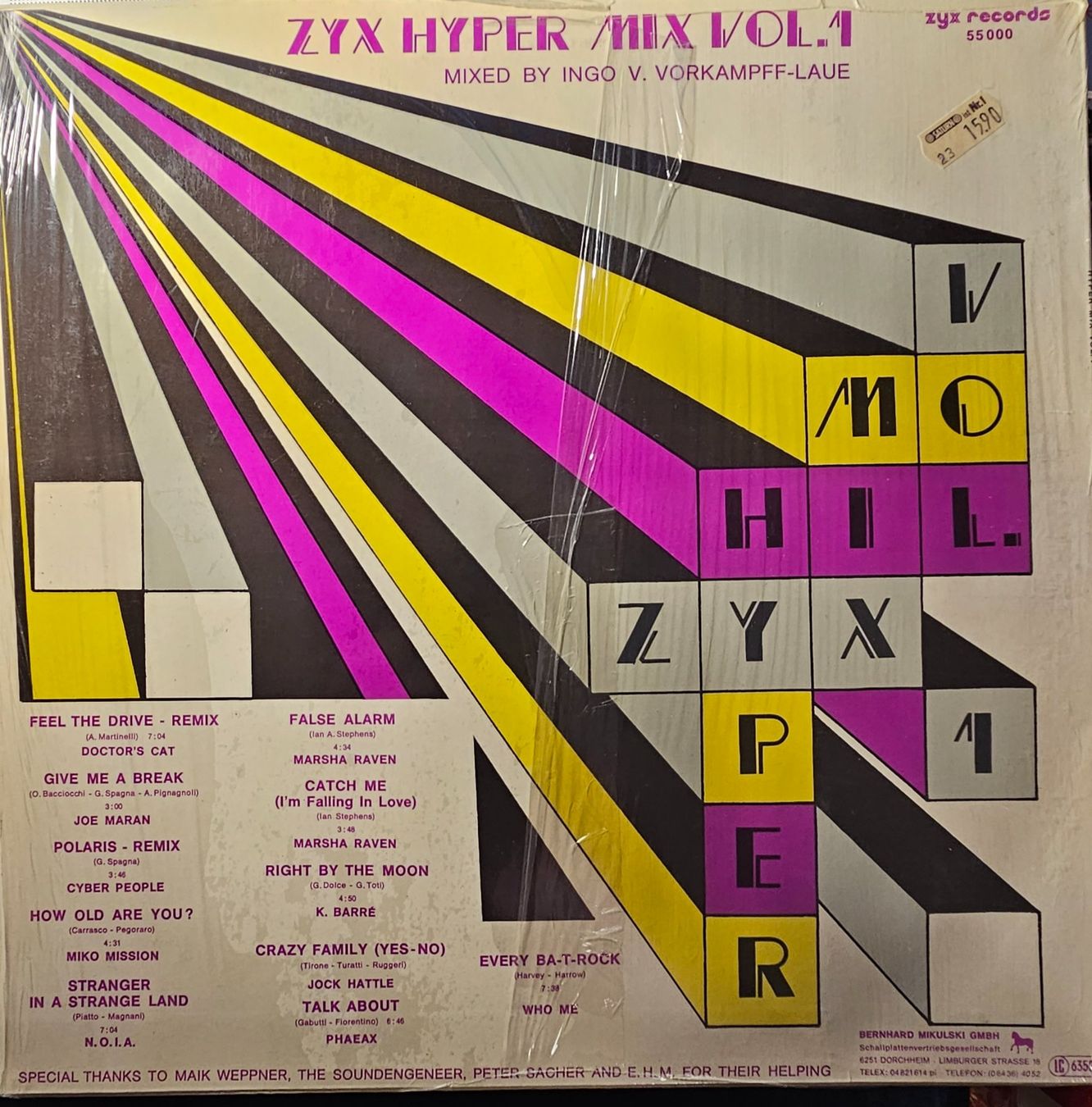 Dischi in vinile: Various ‎– ZYX Hyper Mix Vol. 1 – Usato da Wahlen b. Laufen venduto da Cg10 1