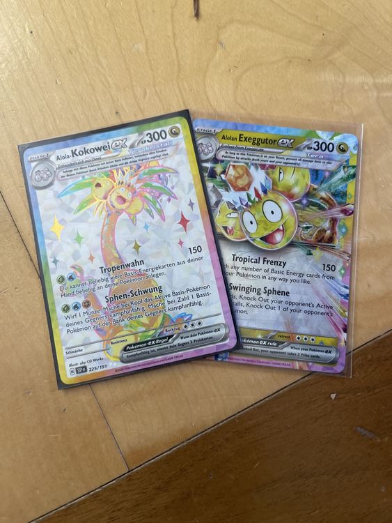 133 191 pokemon card Alolan Exeggutor ex 133/191 Pokemon Like new