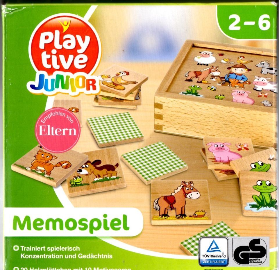 Giochi: Memospiel aus Holz. Junior – Nuovo (secondo la descrizione) da Allenwinden venduto da Obalu