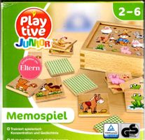 Memospiel aus Holz. Junior