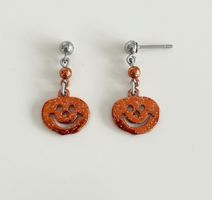 Spooky Season Pumpkin Earrings - Halloween Jewelry! 🎃