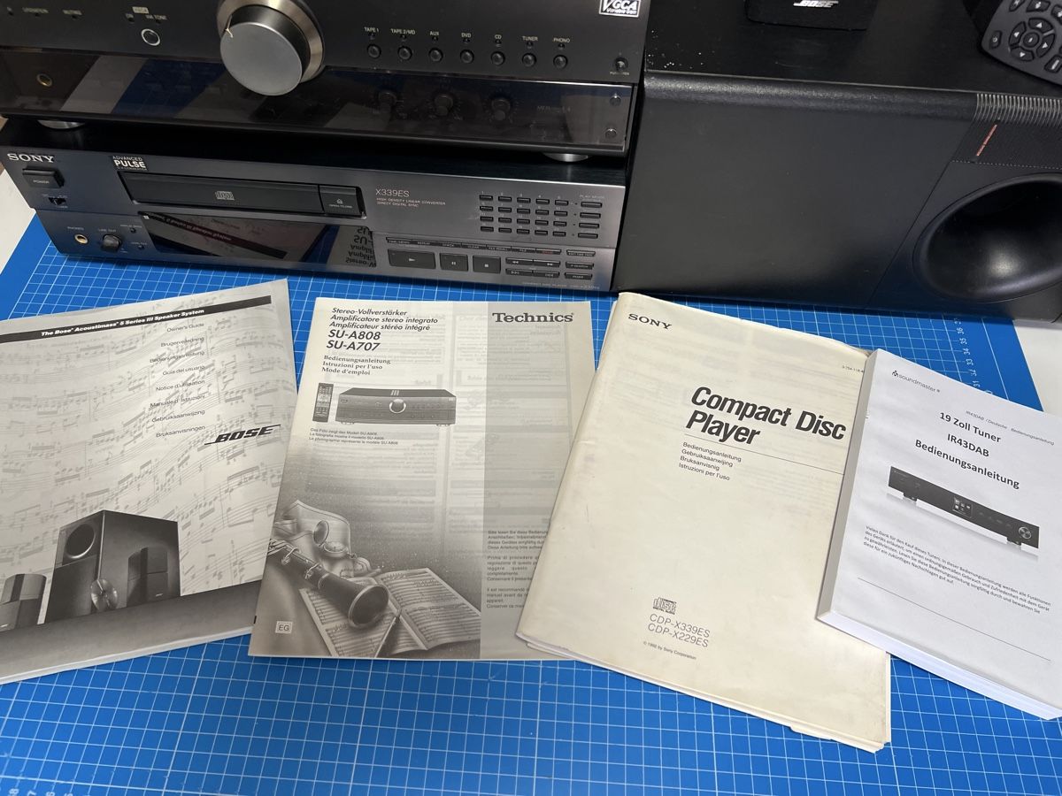 Technics Audio- & Mediensysteme: Soundmaster IR43DAB, Technics SU-A707, Sony X339ES – Gebraucht aus Thürnen von Lilie37 3