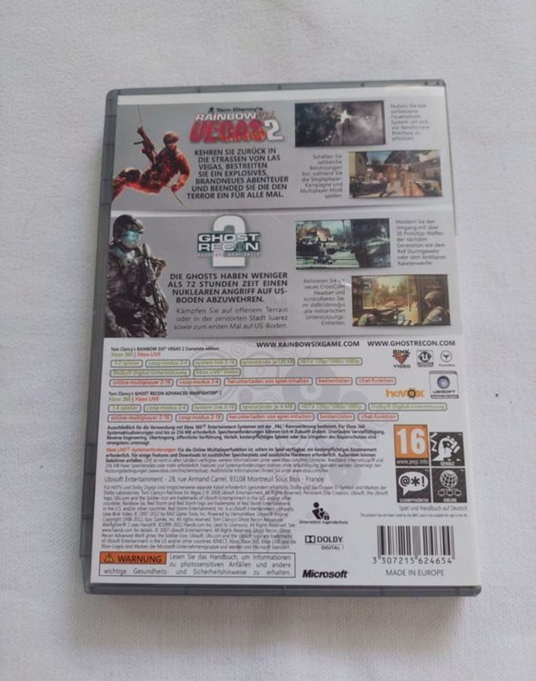 Giochi: Double Pack Rainbow Six Vegas 2 & Ghost Recon 2 XBOX 360 – Usato da Köniz venduto da Gamecollect 2