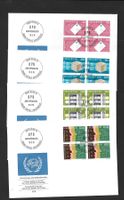 FDC UPU (D X) 10 - 13 Serie Viererblöcke ET Bern 16.9.1976