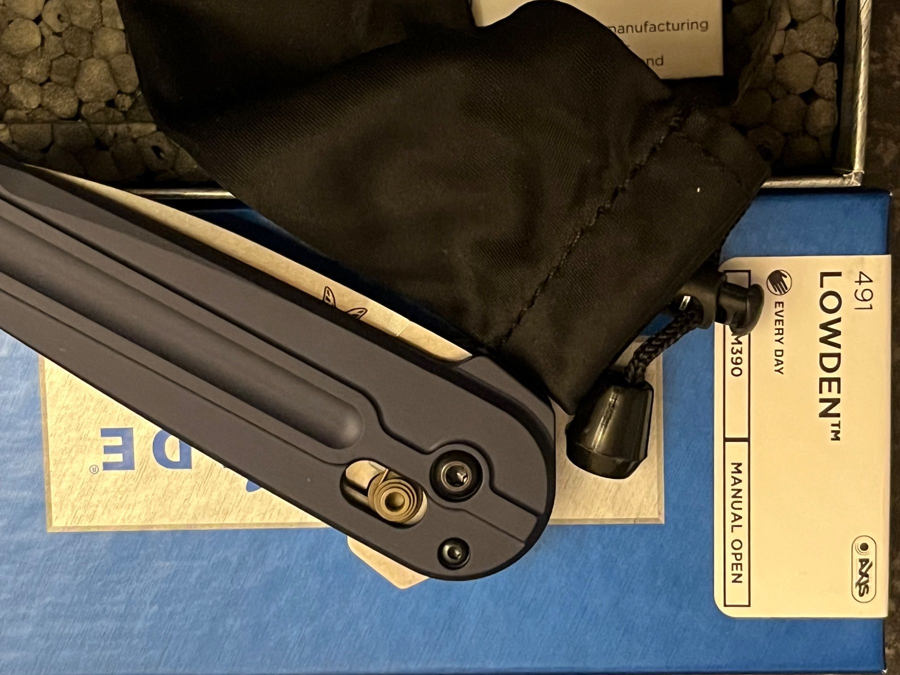 Benchmade Coltelli tascabile: Benchmade Lowden M390 Manual Folder Messer _GRATIS_Versand_ – Nuovo e nell'imballaggio originale da St. Niklaus VS venduto da wildholzmann 3