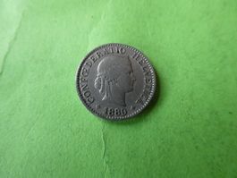 Schweiz 1880, 5 Rappen